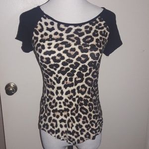 Leopard print tee